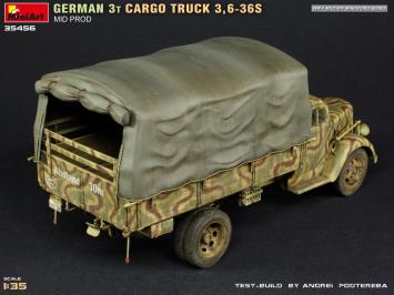 MiniArt 35456 German 3t Cargo Truck 3,6-36S Mid Prod