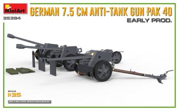 MiniArt 35394 German 7,5 cm Anti-Tank Gun PaK. 40 early prod.