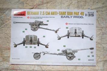 MiniArt 35394 German 7,5 cm Anti-Tank Gun PaK. 40 early prod.