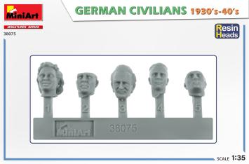 MiniArt 38075 GERMAN CIVILIANS 1930-40S. RESIN HEADS