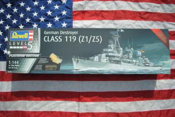 Revell 05179 German Destroyer Class 119 (Z1/Z5) Platinum Edition using metal parts