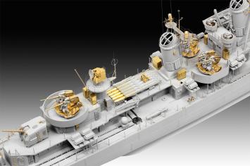 Revell 05179 German Destroyer Class 119 (Z1/Z5) Platinum Edition using metal parts