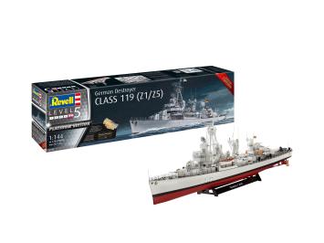 Revell 05179 German Destroyer Class 119 (Z1/Z5) Platinum Edition using metal parts