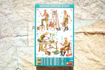 MiniArt 49020 German Ground Staff. North Africa with Accessories