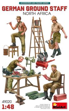 MiniArt 49020 German Ground Staff. North Africa with Accessories