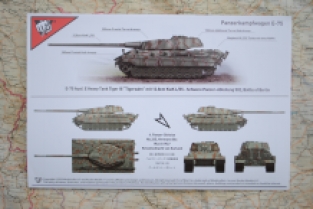 Modelcollect UA35016 German Heavy Tank E-75 Ausf.E Tiger III 12.8cm L/55 with Additional Armor 