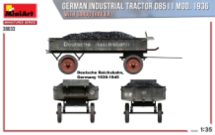 Mini Art 38033 GERMAN INDUSTRIAL TRACTOR D8511 MOD. 1936 WITH CARGO TRAILER