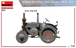 Mini Art 38033 GERMAN INDUSTRIAL TRACTOR D8511 MOD. 1936 WITH CARGO TRAILER