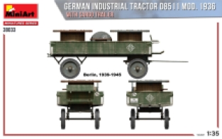 Mini Art 38033 GERMAN INDUSTRIAL TRACTOR D8511 MOD. 1936 WITH CARGO TRAILER