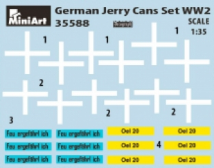 Mini Art 35588 GERMAN JERRY CANS SET WW2