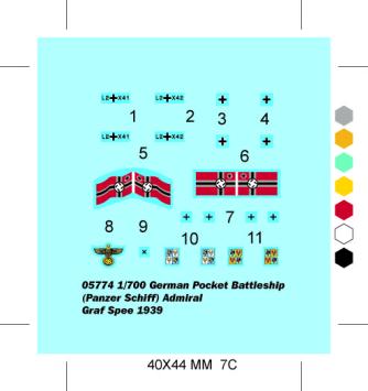 Trumpeter 05774 German Pocket Battleship (Panzer Schiff) Admiral Graf Spee 1939