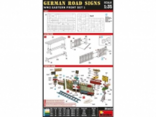 Mini Art 35602 GERMAN ROAD SIGNS 'WW2 EASTERN FRONT set 1'
