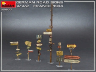 Mini Art 35600 GERMAN ROAD SIGNS WW2 'FRANCE 1944'