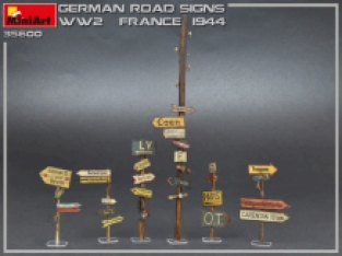 Mini Art 35600 GERMAN ROAD SIGNS WW2 'FRANCE 1944'