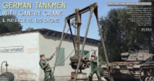 Mini Art 35350 GERMAN TANKMEN with GANTRY CRANE & Maybach HL 120 Engine