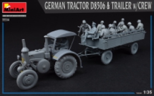 Mini Art 35314 GERMAN TRACTOR D8506 & TRAILER with CREW