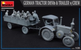 Mini Art 35314 GERMAN TRACTOR D8506 & TRAILER with CREW