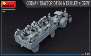 Mini Art 35314 GERMAN TRACTOR D8506 & TRAILER with CREW