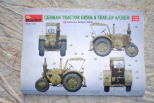 Mini Art 35314 GERMAN TRACTOR D8506 & TRAILER with CREW