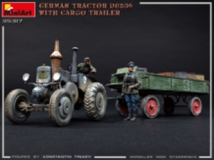 Mini Art 35317 GERMAN TRACTOR D8506 with CARGO TRAILER