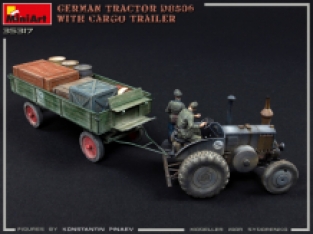 Mini Art 35317 GERMAN TRACTOR D8506 with CARGO TRAILER