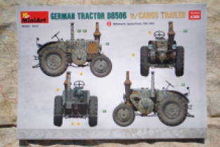 Mini Art 35317 GERMAN TRACTOR D8506 with CARGO TRAILER