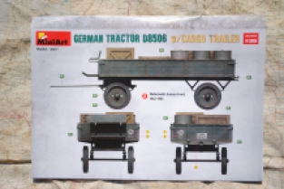 Mini Art 35317 GERMAN TRACTOR D8506 with CARGO TRAILER