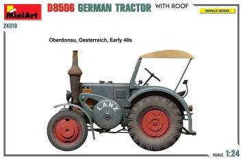 MiniArt 24010 GERMAN TRACTOR D8506 WITH ROOF