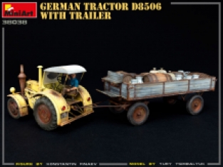 Mini Art 38038 GERMAN TRACTOR D8506 WITH TRAILER