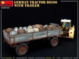 Mini Art 38038 GERMAN TRACTOR D8506 WITH TRAILER