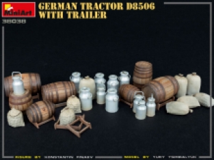 Mini Art 38038 GERMAN TRACTOR D8506 WITH TRAILER