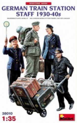 Mini Art 38010 GERMAN TRAIN STATION STAFF 1930-40's