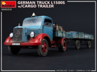 Mini Art 38023 GERMAN TRUCK L1500S with CARGO TRAILER