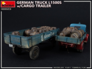 Mini Art 38023 GERMAN TRUCK L1500S with CARGO TRAILER