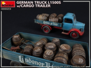 Mini Art 38023 GERMAN TRUCK L1500S with CARGO TRAILER