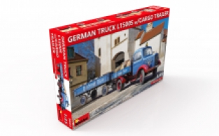 Mini Art 38023 GERMAN TRUCK L1500S with CARGO TRAILER