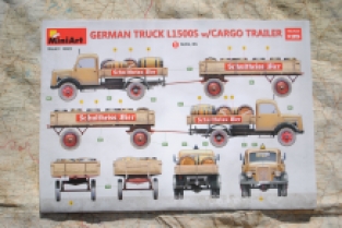 Mini Art 38023 GERMAN TRUCK L1500S with CARGO TRAILER