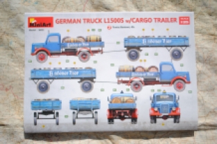 Mini Art 38023 GERMAN TRUCK L1500S with CARGO TRAILER