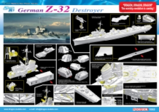 Dragon 1065 German Z-32 Destroyer