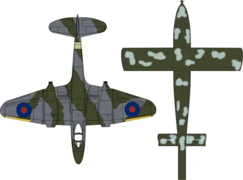 Oxford Aviation AC031 Gloster Meteor plus Doodle Bug 