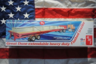 AMT 1111 Great Dane extendable heavy duty flatbed trailer