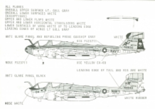 Micro Scale Decals 48-203 Grumman EA-6B PROWLER - VAQ-136 & VAQ-129