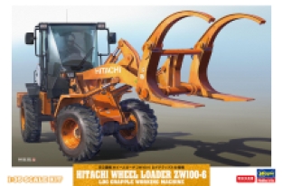 Hasegawa 66105 Hitachi Wheel Loader ZW100-6 Log Grapple Working Machine