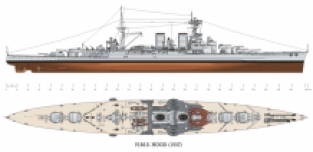 Heller 1051 HMS HOOD