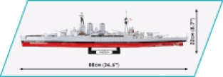 COBI 4830 HMS HOOD Royal Navy Battleschip