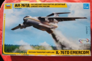 Zvezda 7029 IL-76TD EMERCOM Russian Transport Airplane