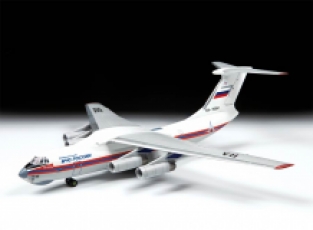 Zvezda 7029 IL-76TD EMERCOM Russian Transport Airplane