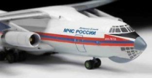 Zvezda 7029 IL-76TD EMERCOM Russian Transport Airplane
