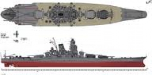 Fuj.42132  IJN MUSASHI Japanese Battle Ship