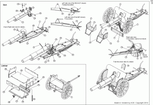 ACE72290  10,5cm German Howitzer leFH-16(Rh)